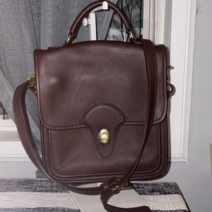 Kirkland signature Elegant Brown Leather hand & crossbody bag